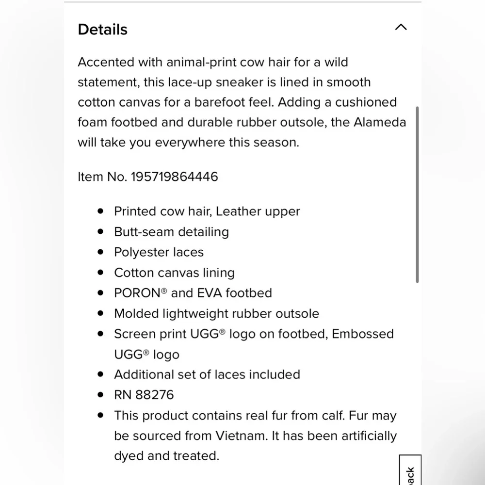 EUC UGG Alameda Spotty Lace Sneakers s7 - Picture 5 of 14